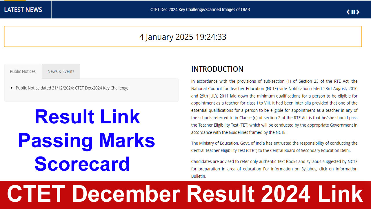 ctet december result