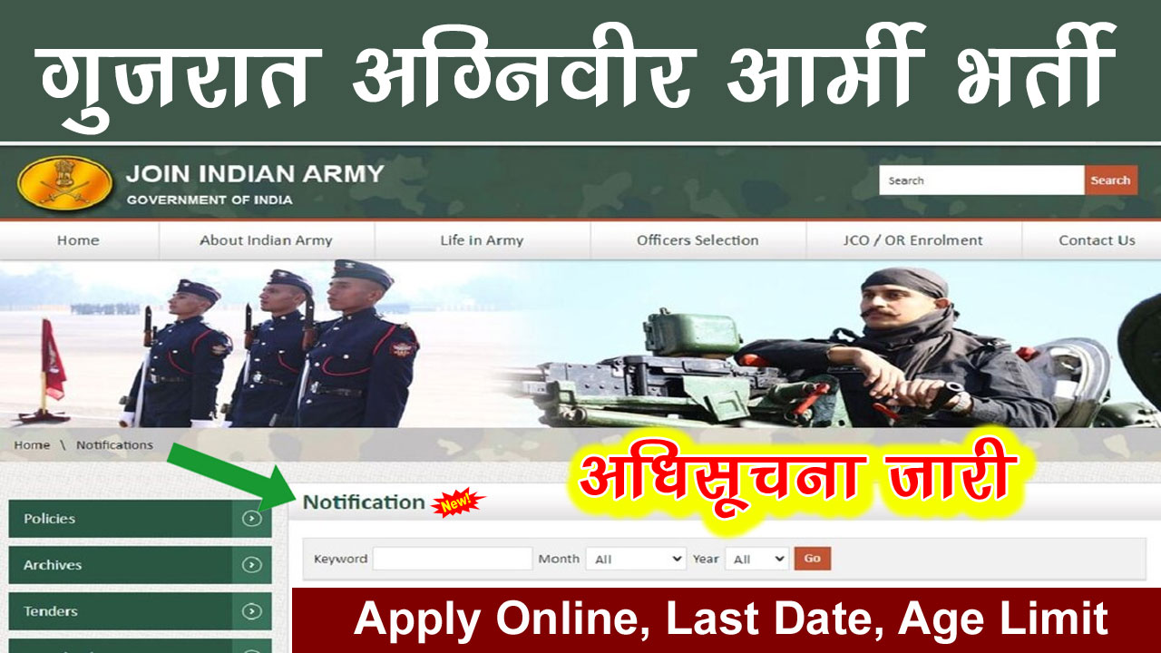 गुजरात आर्मी भर्ती 2025: Gujarat Army Recruitment 2025 Online Form, Age Limit, Eligibility alt=