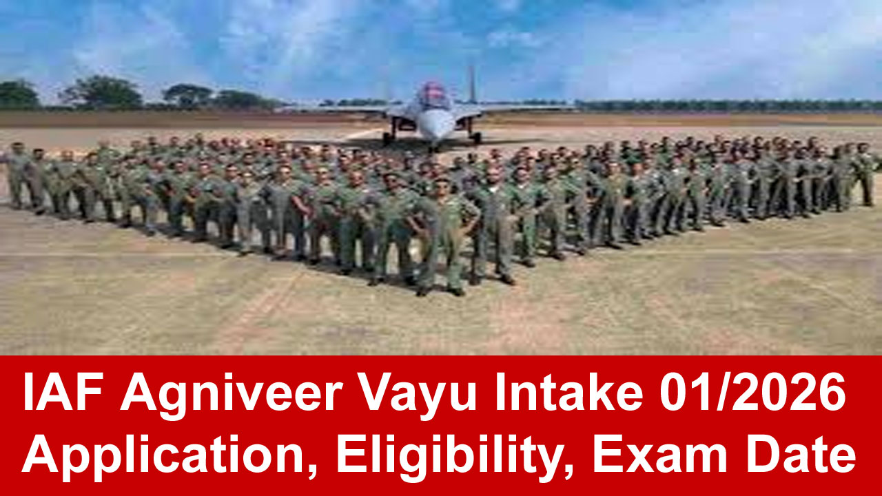 IAF Agniveer Vayu Intake 01/2026 Application Form, Eligibility, Exam Date alt=