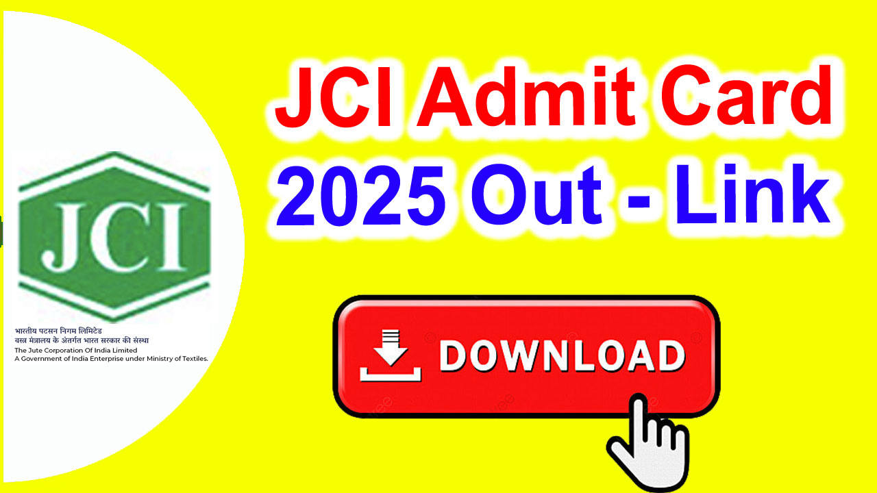 JCI Admit Card 2025, New Exam Date, Exam Pattern, Hall Ticket Download Link alt=