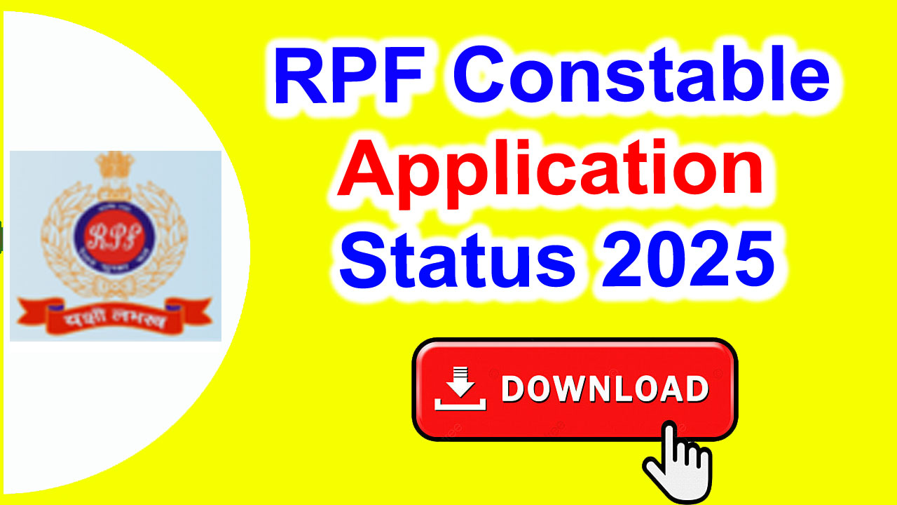 rpf constable application status