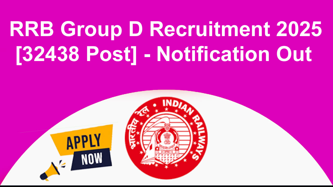 RRB Group D Recruitment 2025 [32438 Post] Eligibility, Fee, Last Date, Apply Online alt=