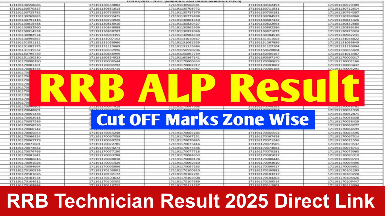 rrb technician result