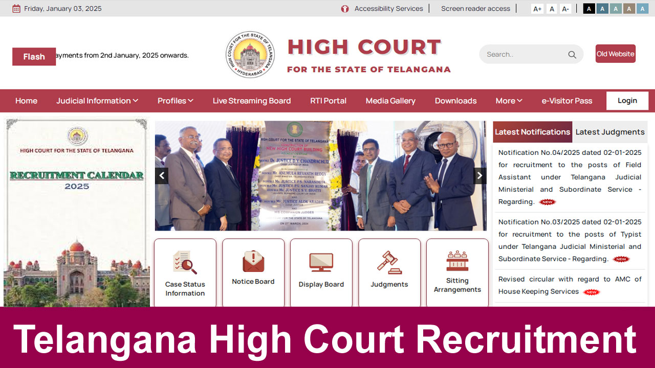 Telangana High Court Recruitment 2025: Apply Online for 1514 Technical and Non Technical Vacancies alt=