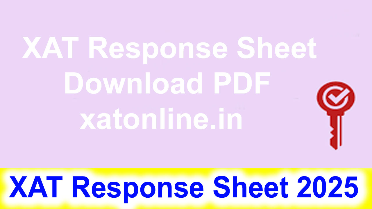 XAT Response Sheet 2025, Download Official Answer Key 2025 At xatonline.in alt=